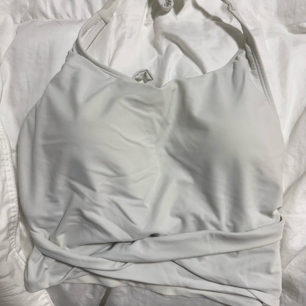 White Halter Top